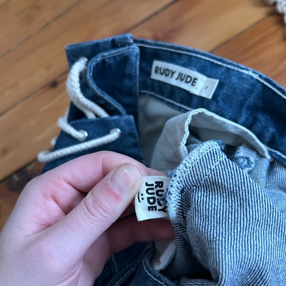 Rudy Jude Adult Lace Back Big Jean - Tumbled Classic Indigo - Size RJ1 1 rj - Picture 7 of 11